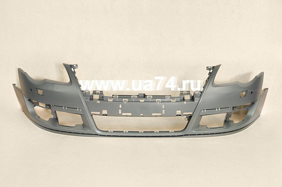 Бампер передний под омыватели и парктроники Volkswagen Passat (B6) 2005-2011 (Тайвань)
