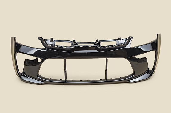 Бампер передний Kia Rio 2016-2020 Россия Phantom Black MZH (Черный)