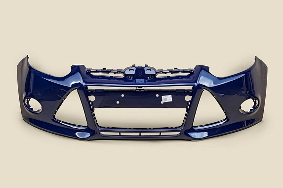 Бампер передний Ford Focus III 2010-2015 Россия Blazer Blue (Стремительно синий) 8CWA